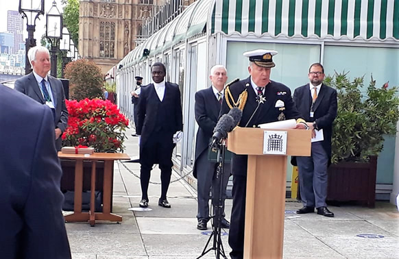 Lord West reads Master Jones's message